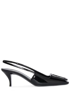 Saint Laurent   60mm 24 patent leather pumps 