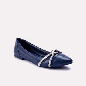 Savannah Navy Blue Fancy Pumps 0431095