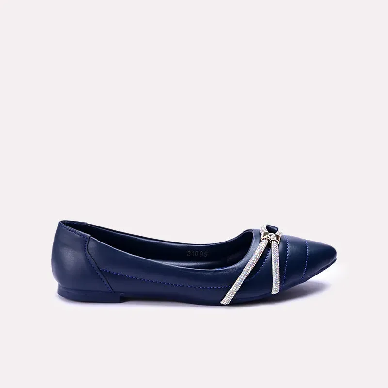 Savannah Navy Blue Fancy Pumps 0431095