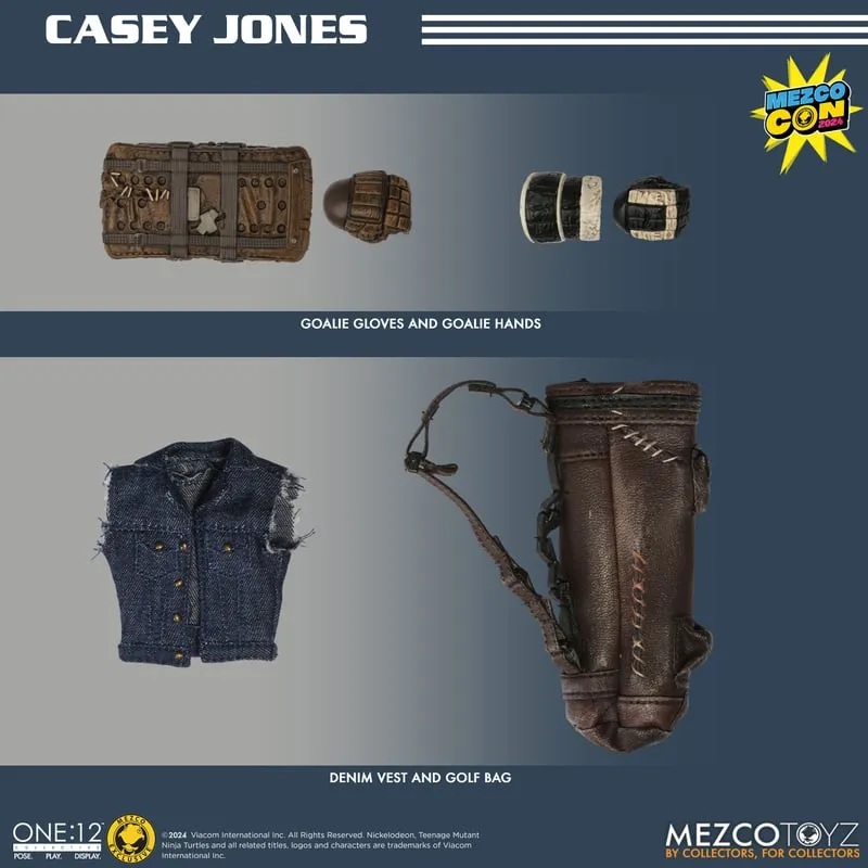 SDCC 2024 Mezco Toyz ONE:12 Collective: TMNT Turtles Casey Jones Exclusive Action Figure