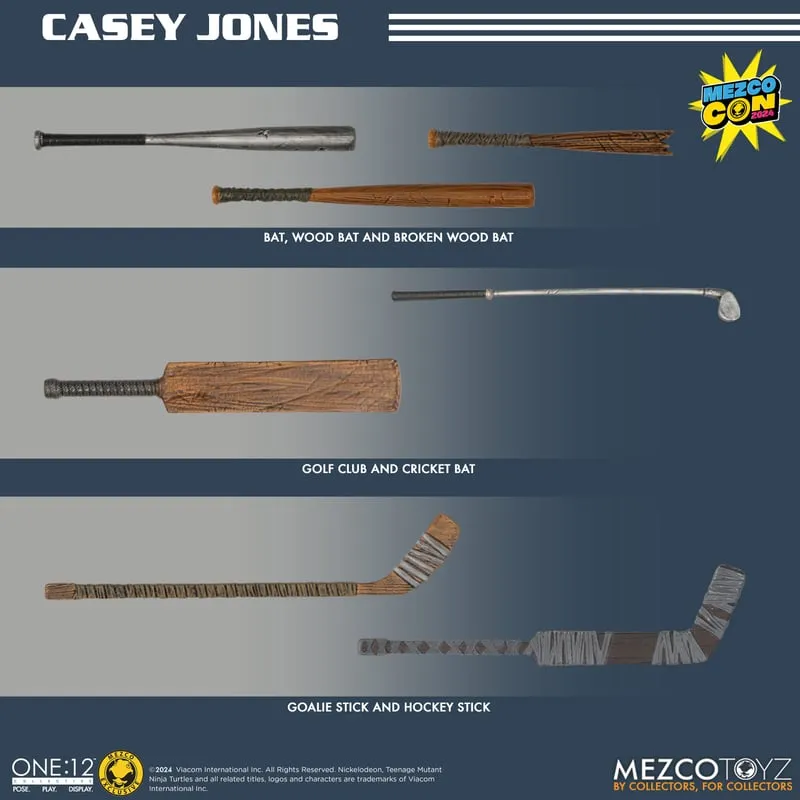 SDCC 2024 Mezco Toyz ONE:12 Collective: TMNT Turtles Casey Jones Exclusive Action Figure