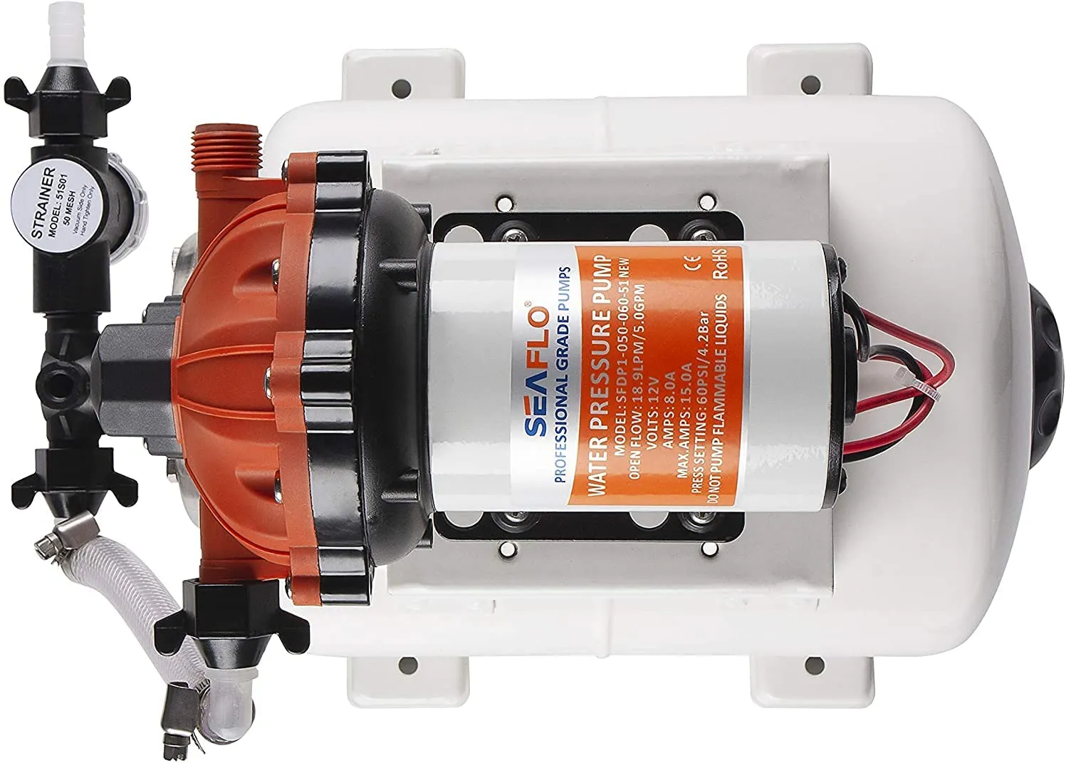 SEAFLO 8L Accumulator Pressure Boost System 24V