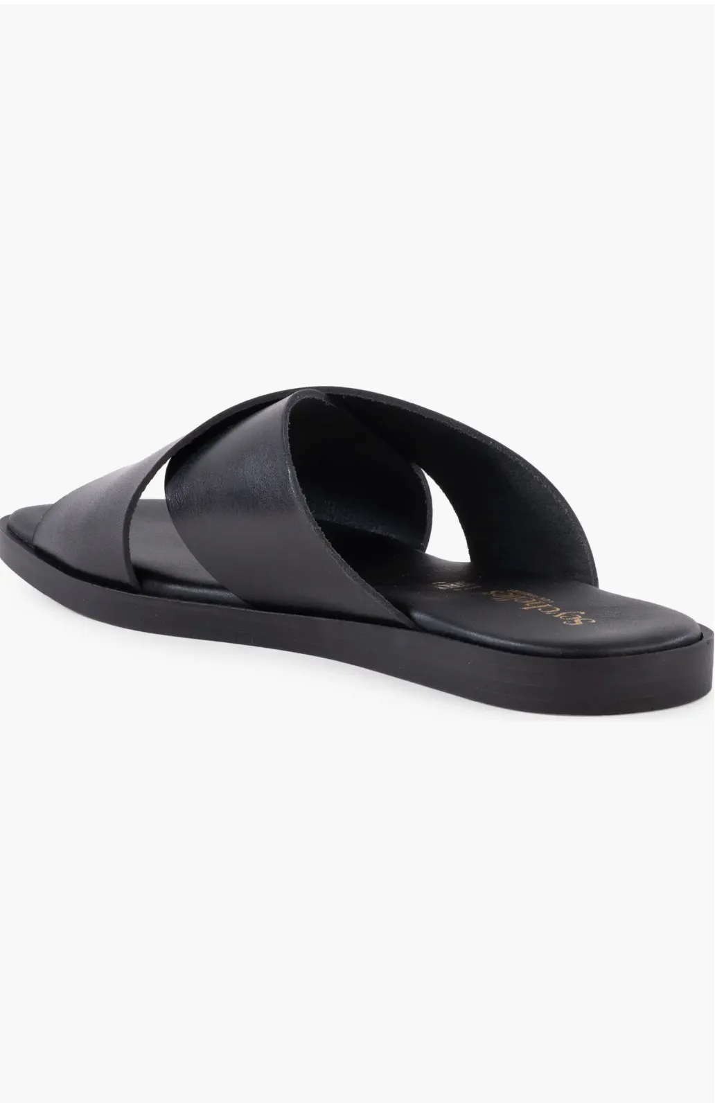 Seychelles Chai Criss Cross Sandal in Black Leather