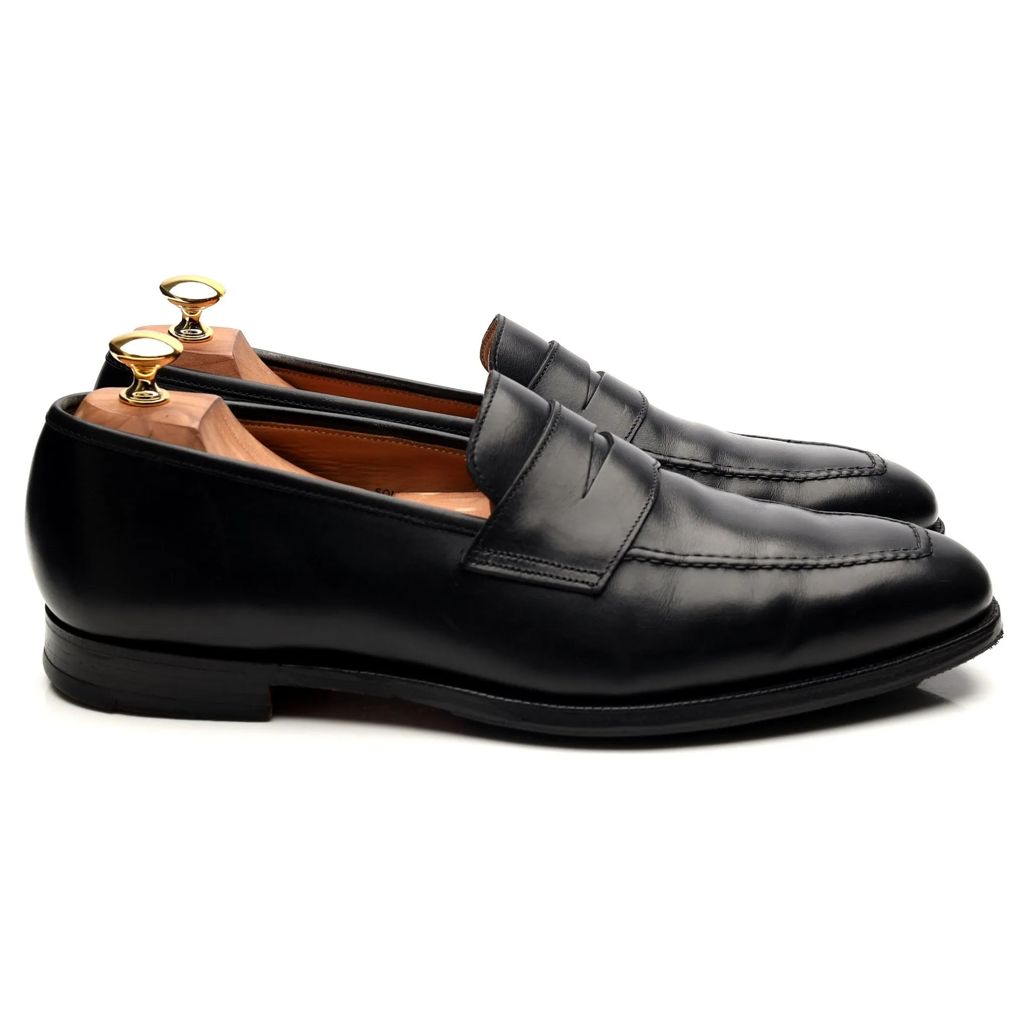 Shipton & Heneage 'Somerset' Black Calf Loafers UK 10.5 E