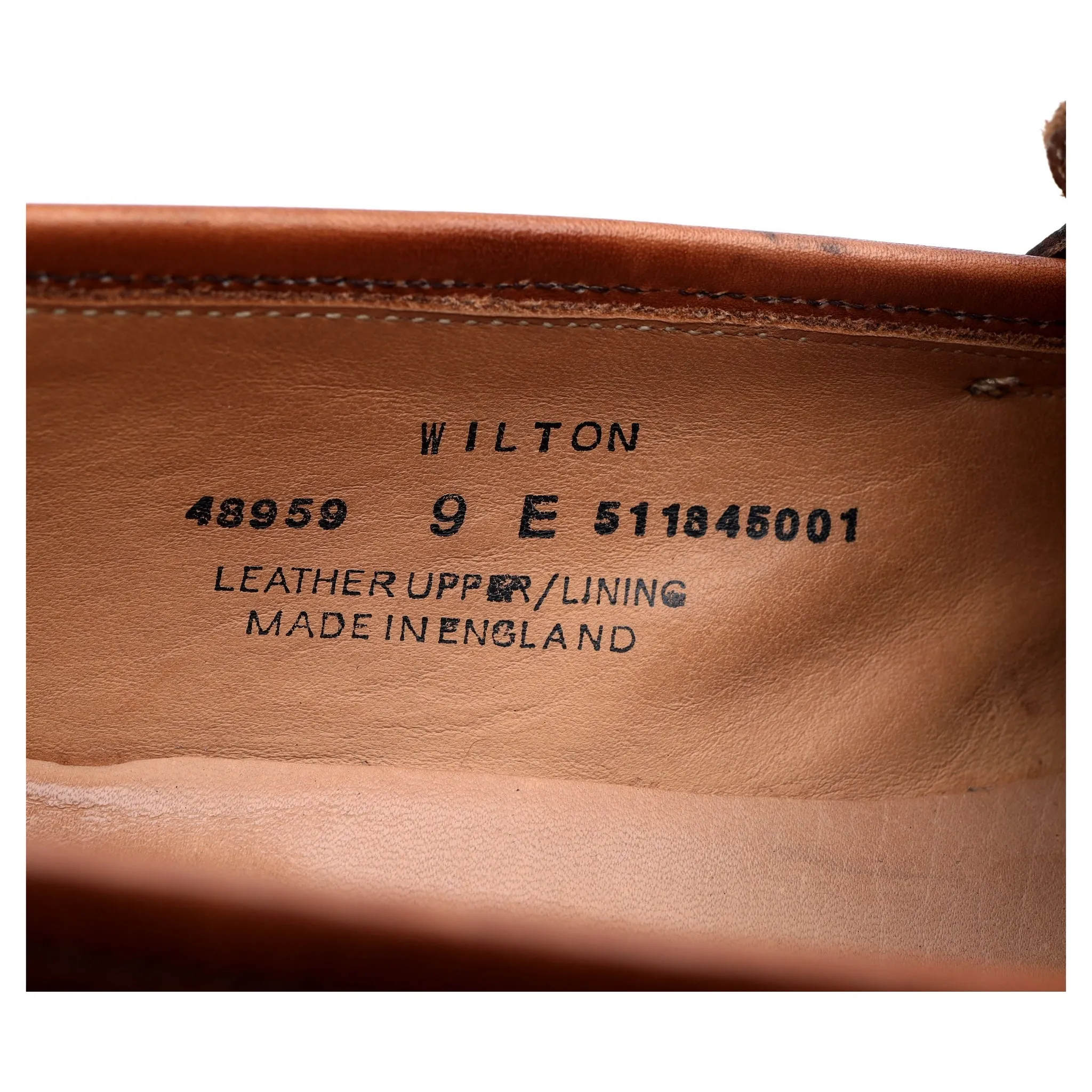 Shipton & Heneage 'Wilton' Tan Brown Leather Loafers UK 9 E