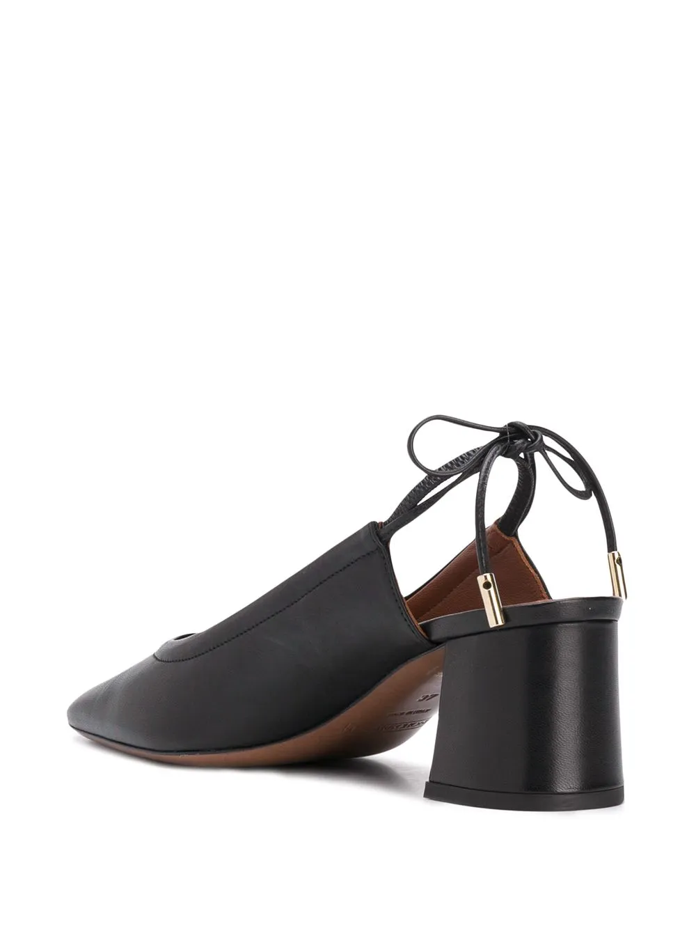 Slingback Shoes In Lux Black Nappa