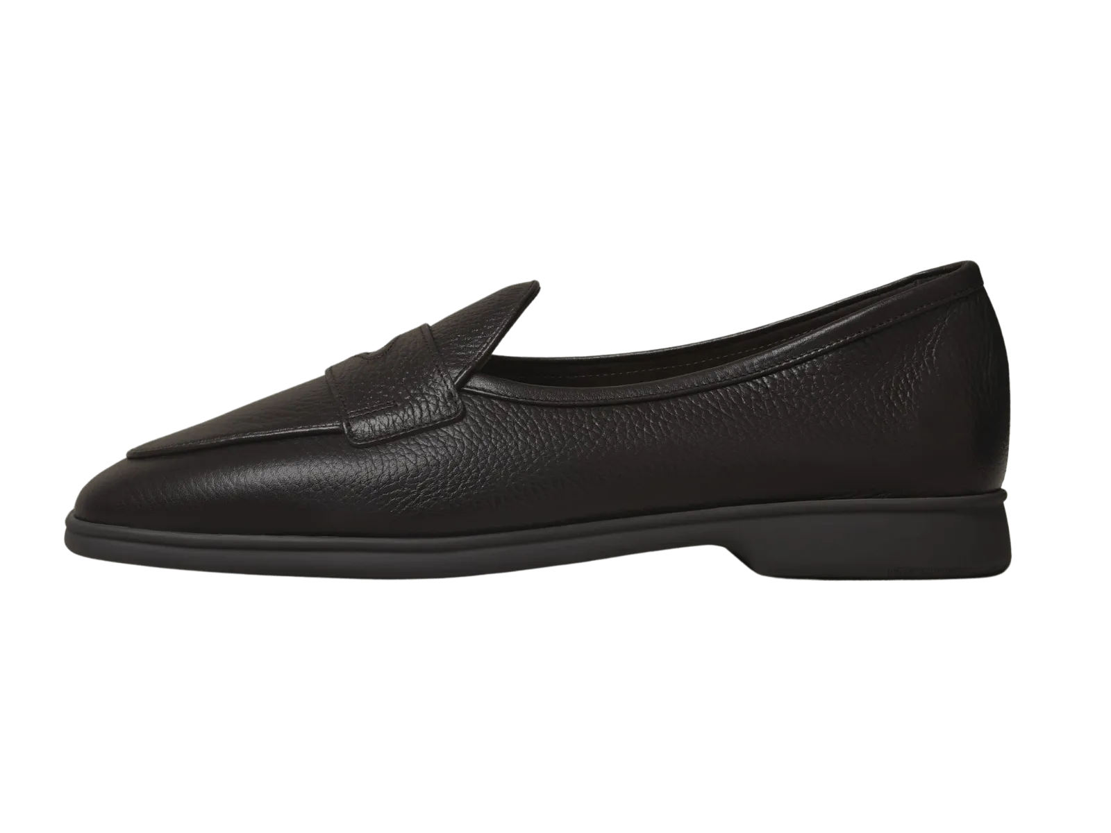 Stride Penny Loafers in Dark Brown Moorland Calf