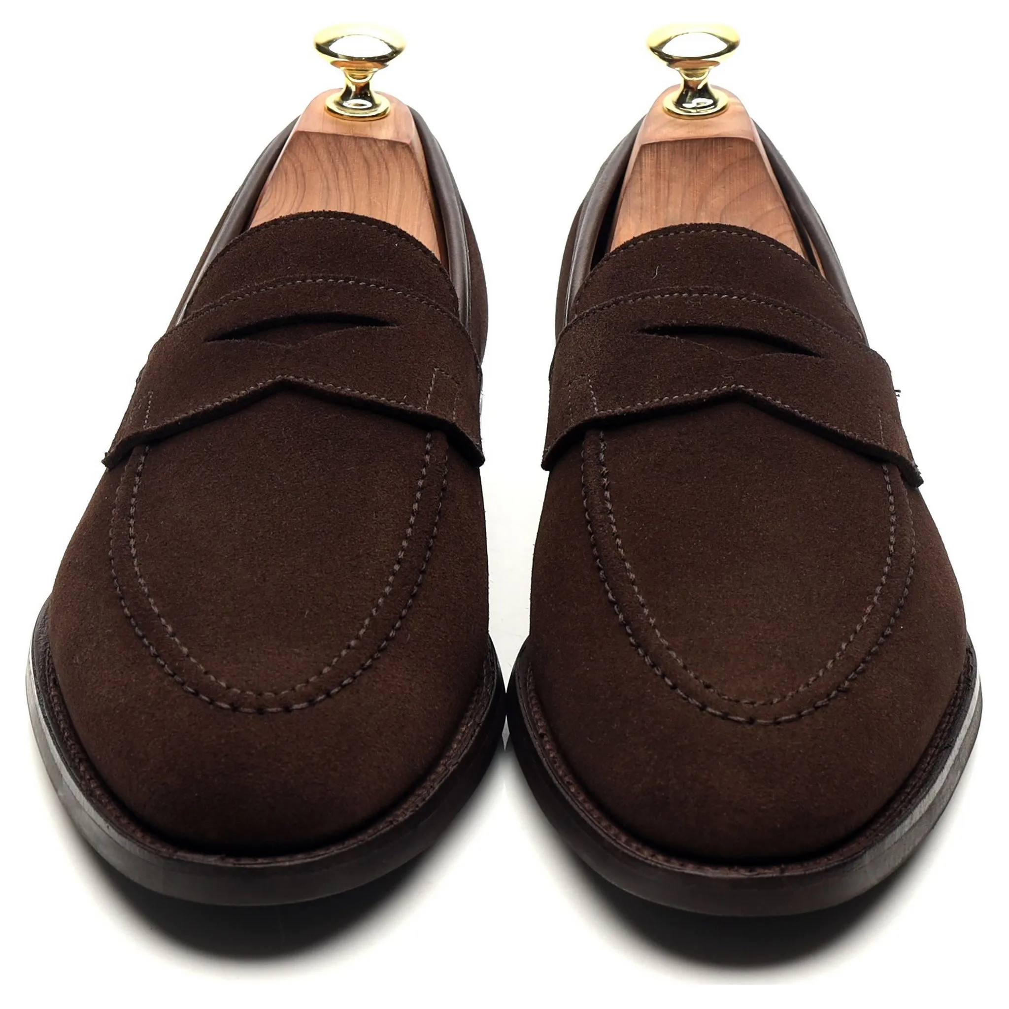 'Sydney' Dark Brown Suede Loafers UK 7 E