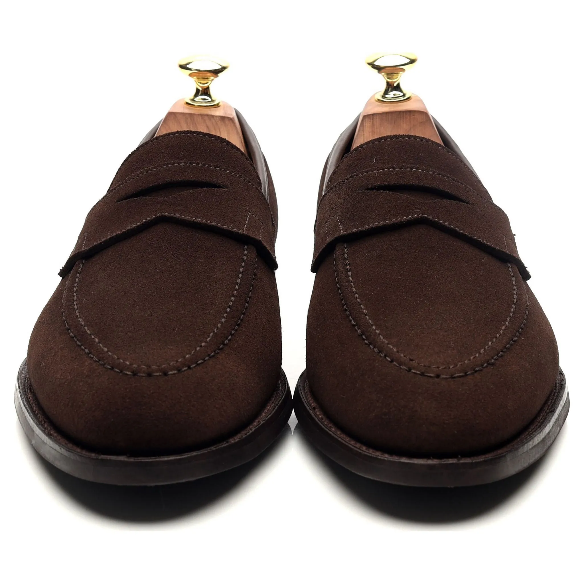 'Sydney' Dark Brown Suede Loafers UK 7 E