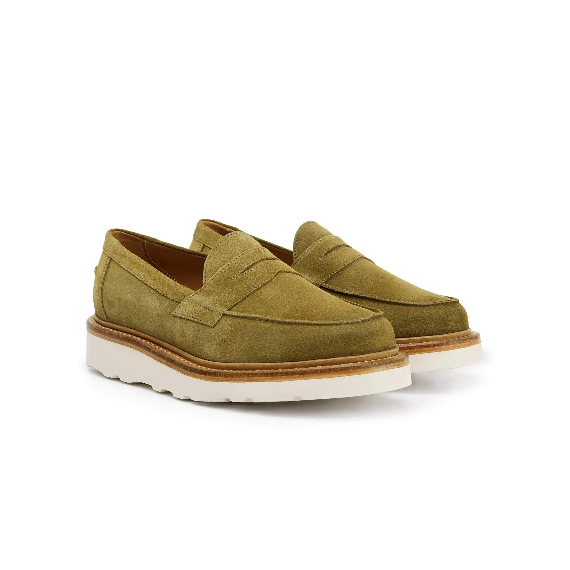 The Ellis Penny Loafer, Sage, Vibram Christy Sole