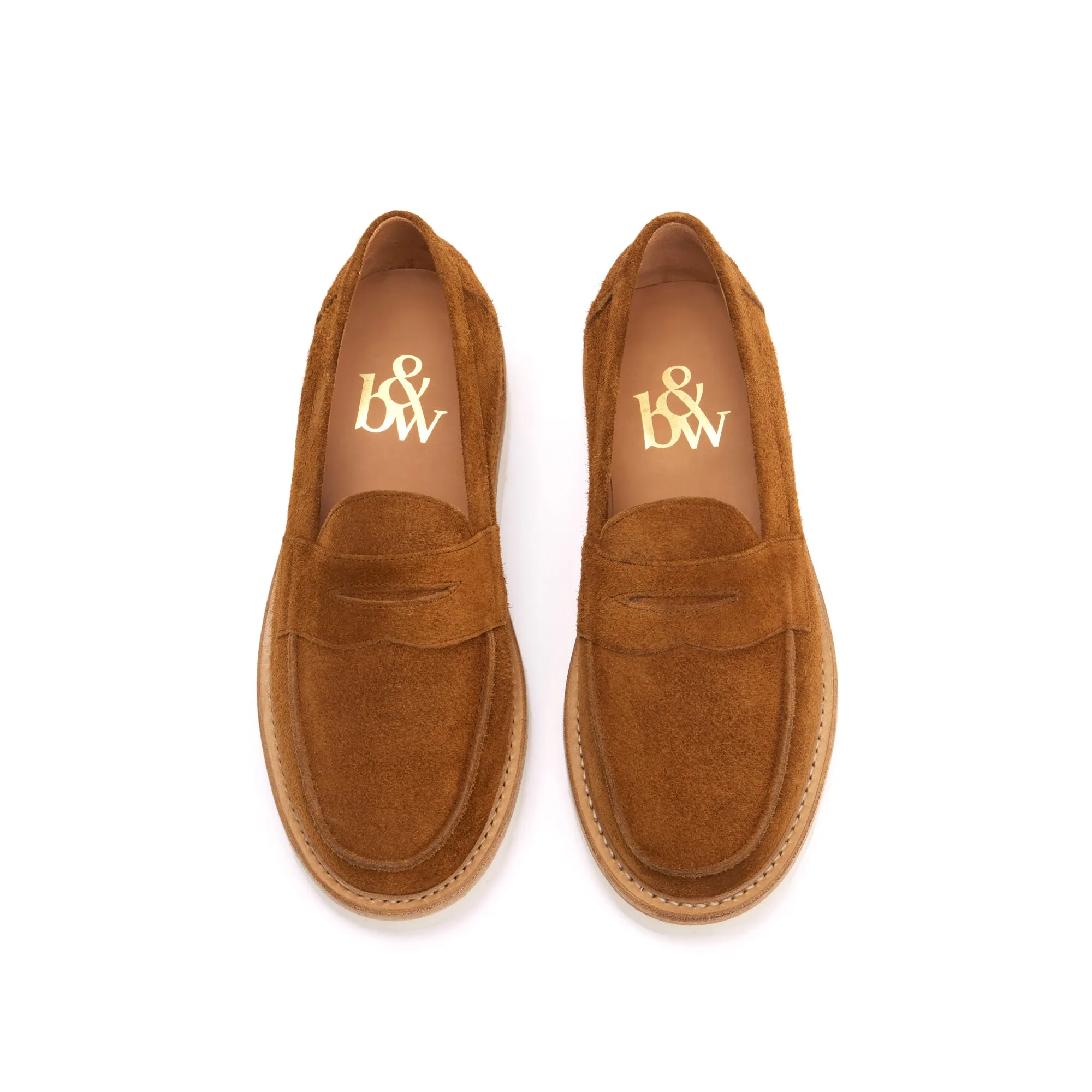 The Ellis Penny Loafer, Tobacco, Vibram Christy Sole