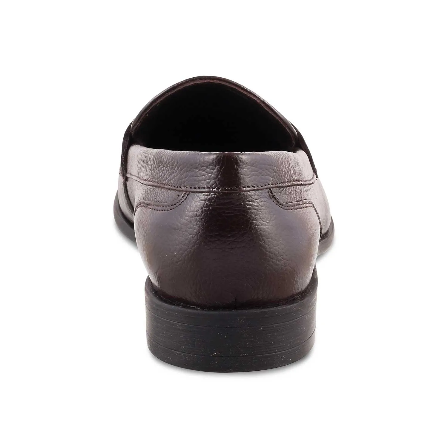 The Paris Brown Men's Leather Penny Loafers Tresmode