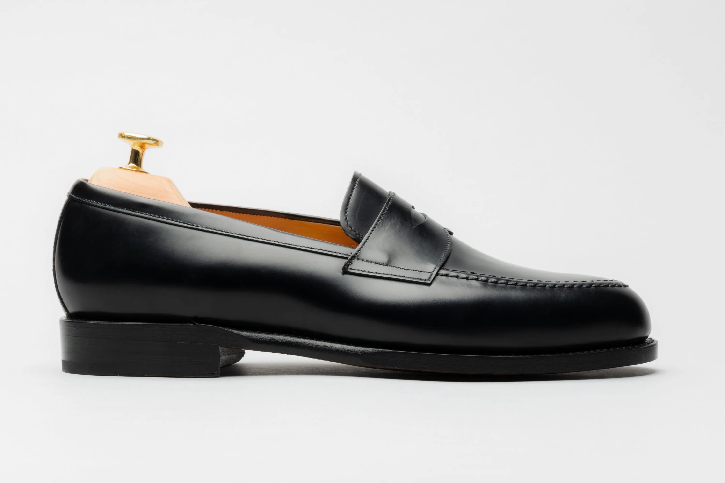 The Penny Loafer - Black Calf