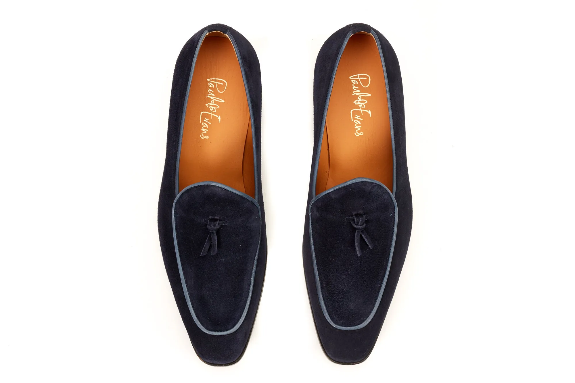 The Van Damme Belgian Loafer - Midnight Blue Suede