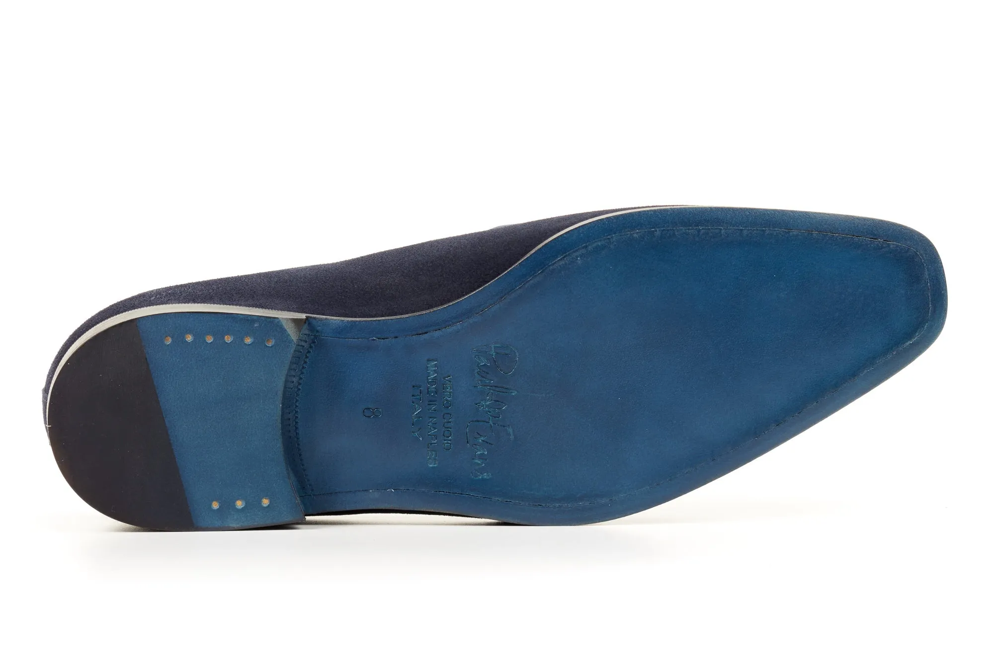 The Van Damme Belgian Loafer - Midnight Blue Suede