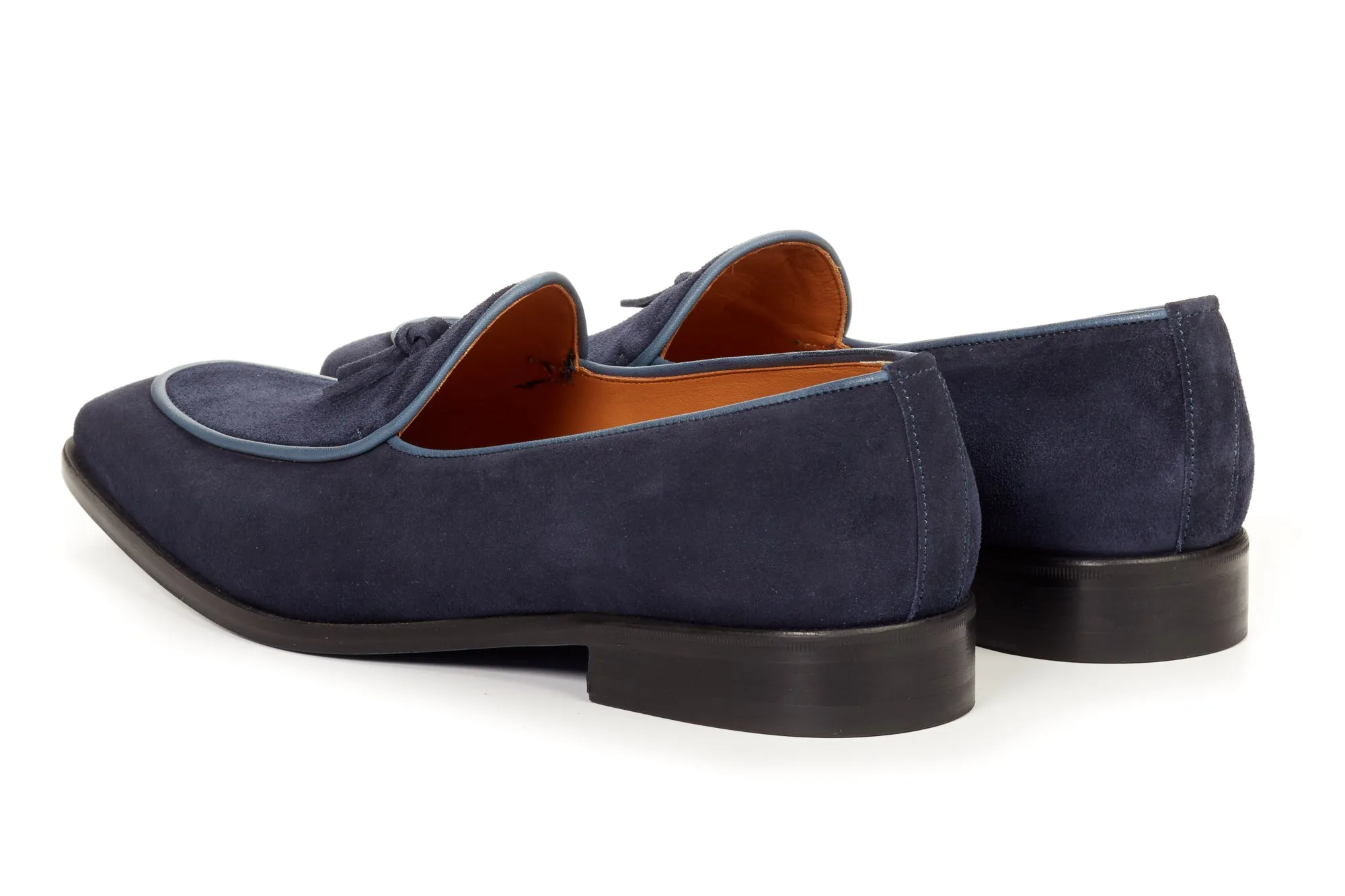 The Van Damme Belgian Loafer - Midnight Blue Suede