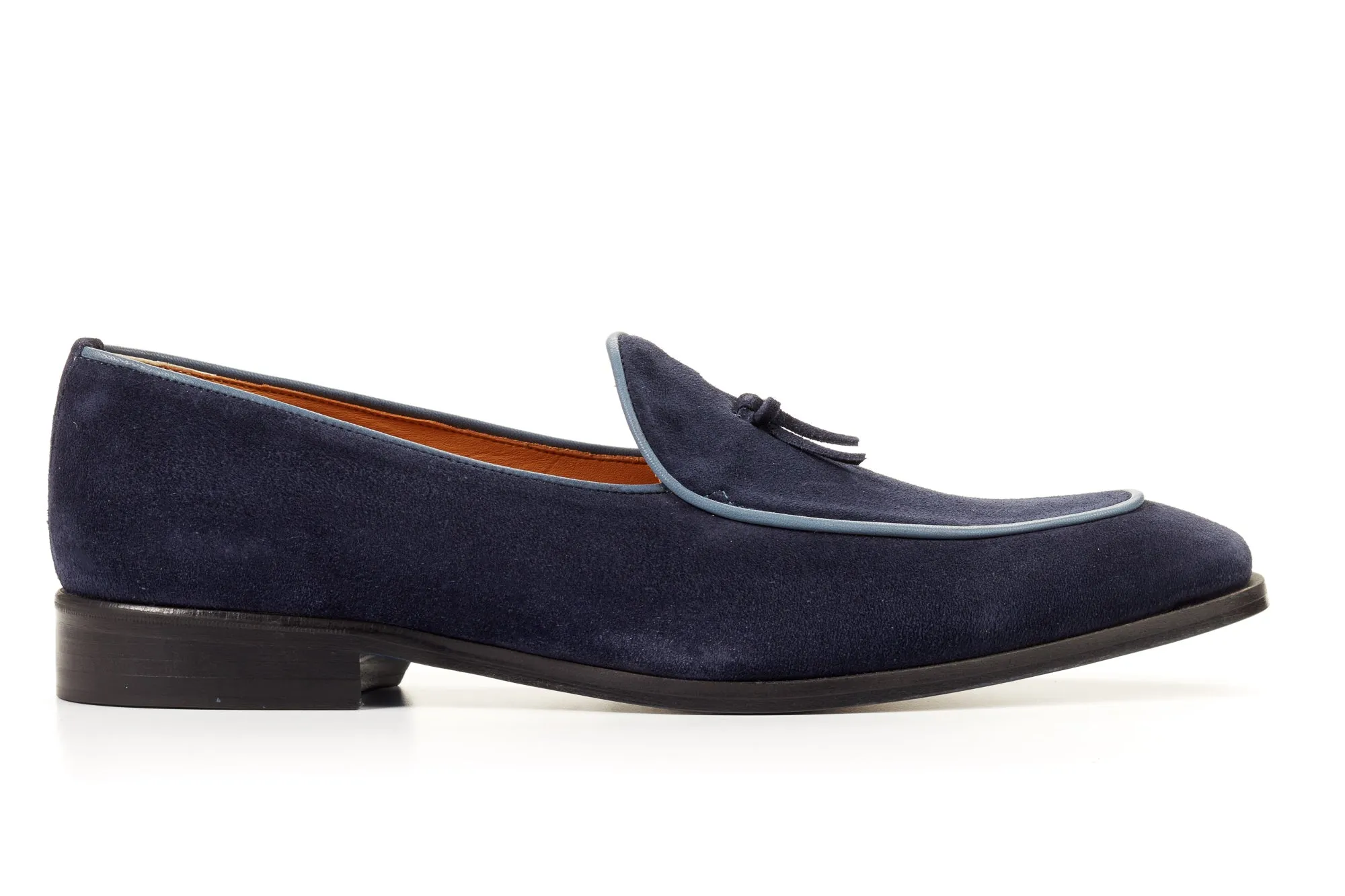 The Van Damme Belgian Loafer - Midnight Blue Suede