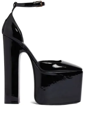 Valentino Garavani   180mm Discobox patent leather pumps 