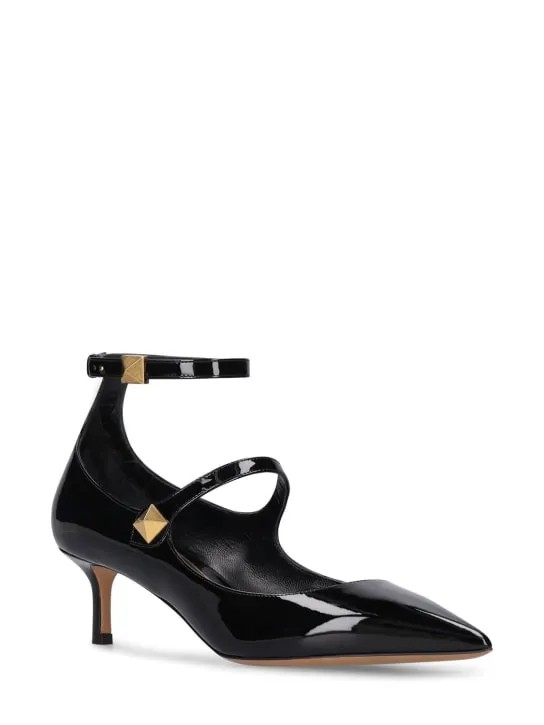 Valentino Garavani   50mm Tiptoe patent leather pumps 