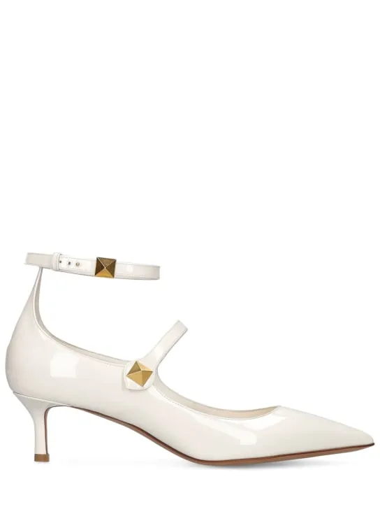 Valentino Garavani   50mm Tiptoe patent leather pumps 