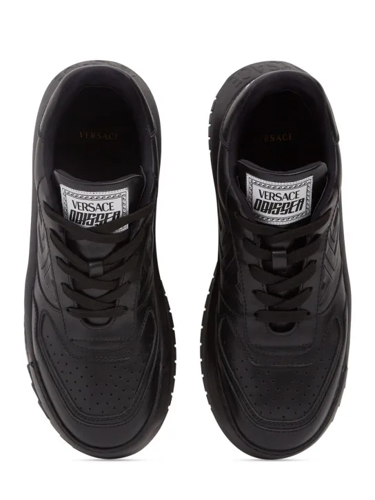 Versace   Leather sneakers 