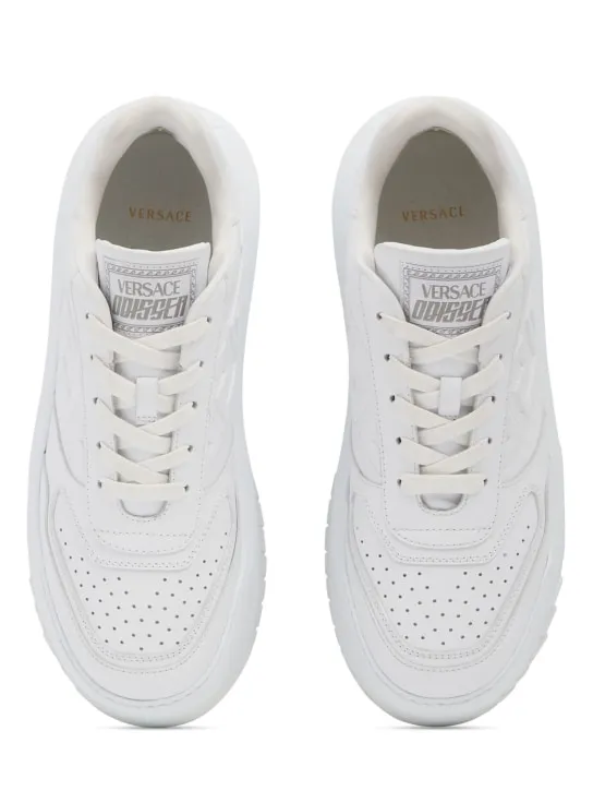 Versace   Leather sneakers 