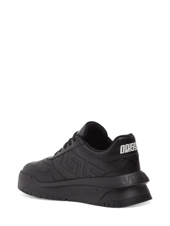 Versace   Leather sneakers 