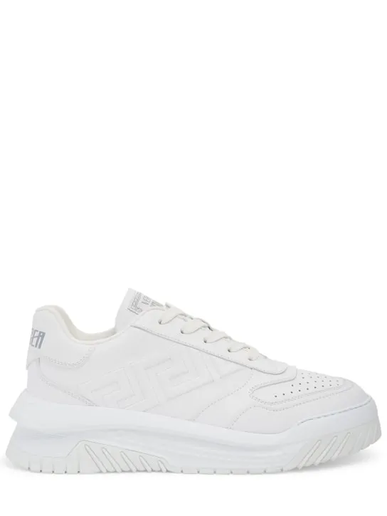 Versace   Leather sneakers 