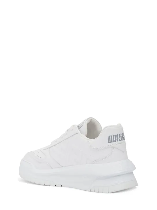 Versace   Leather sneakers 