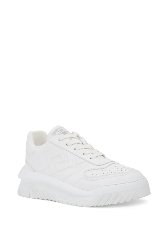 Versace   Leather sneakers 