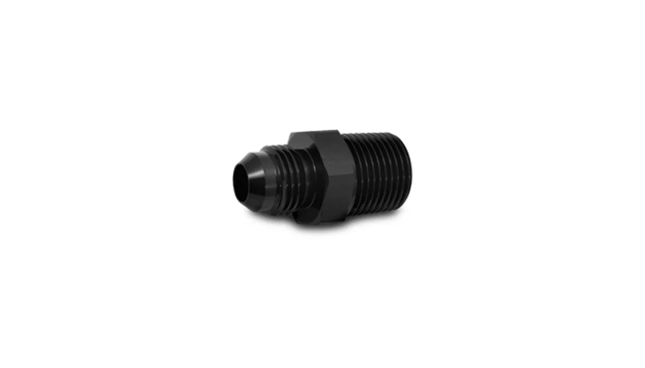 Vibrant AN Flare to Male NPT Straight Adapter Fitting; Size: -6AN x 1/2" NPT - 10218