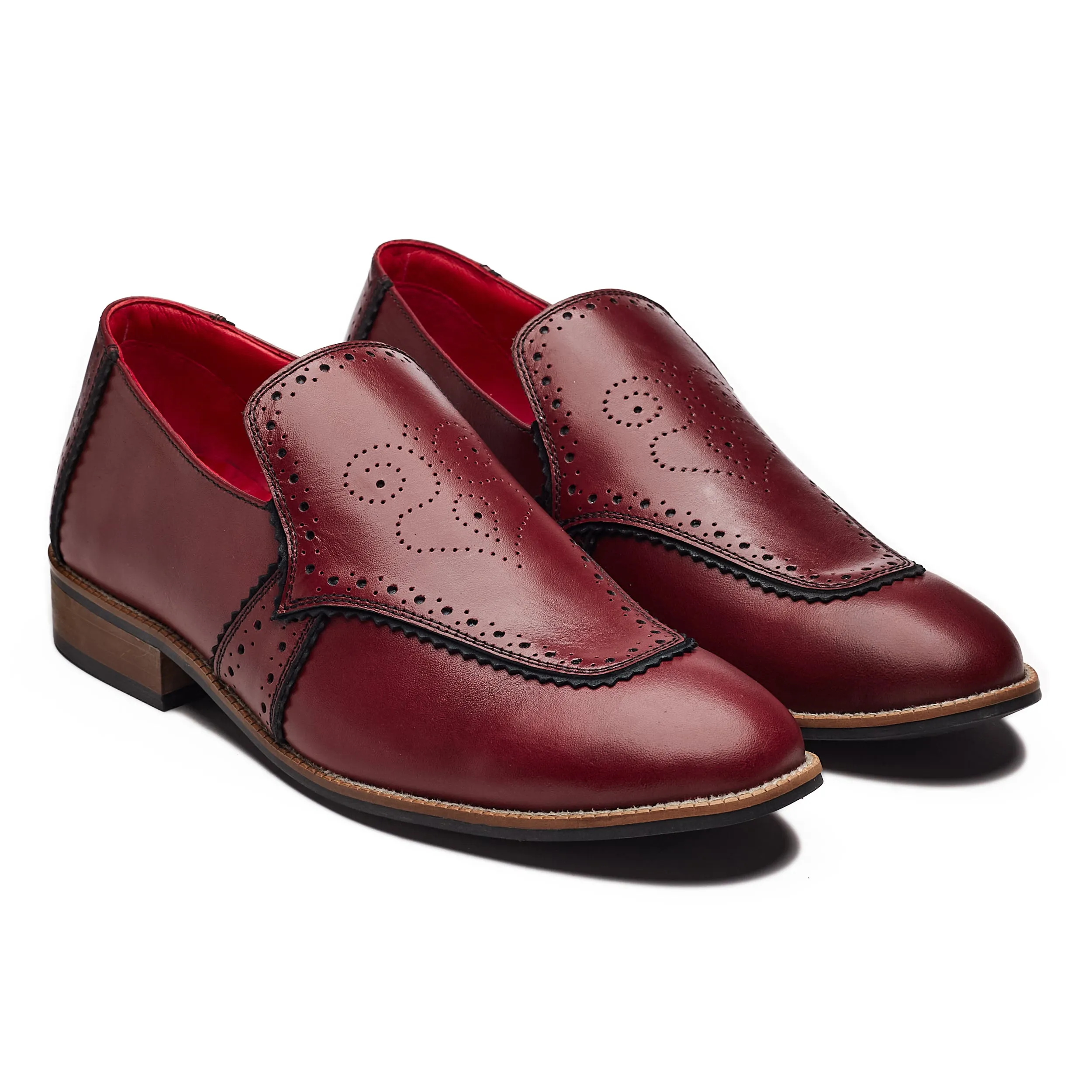 Wazir  Loafers Men – Oxblood