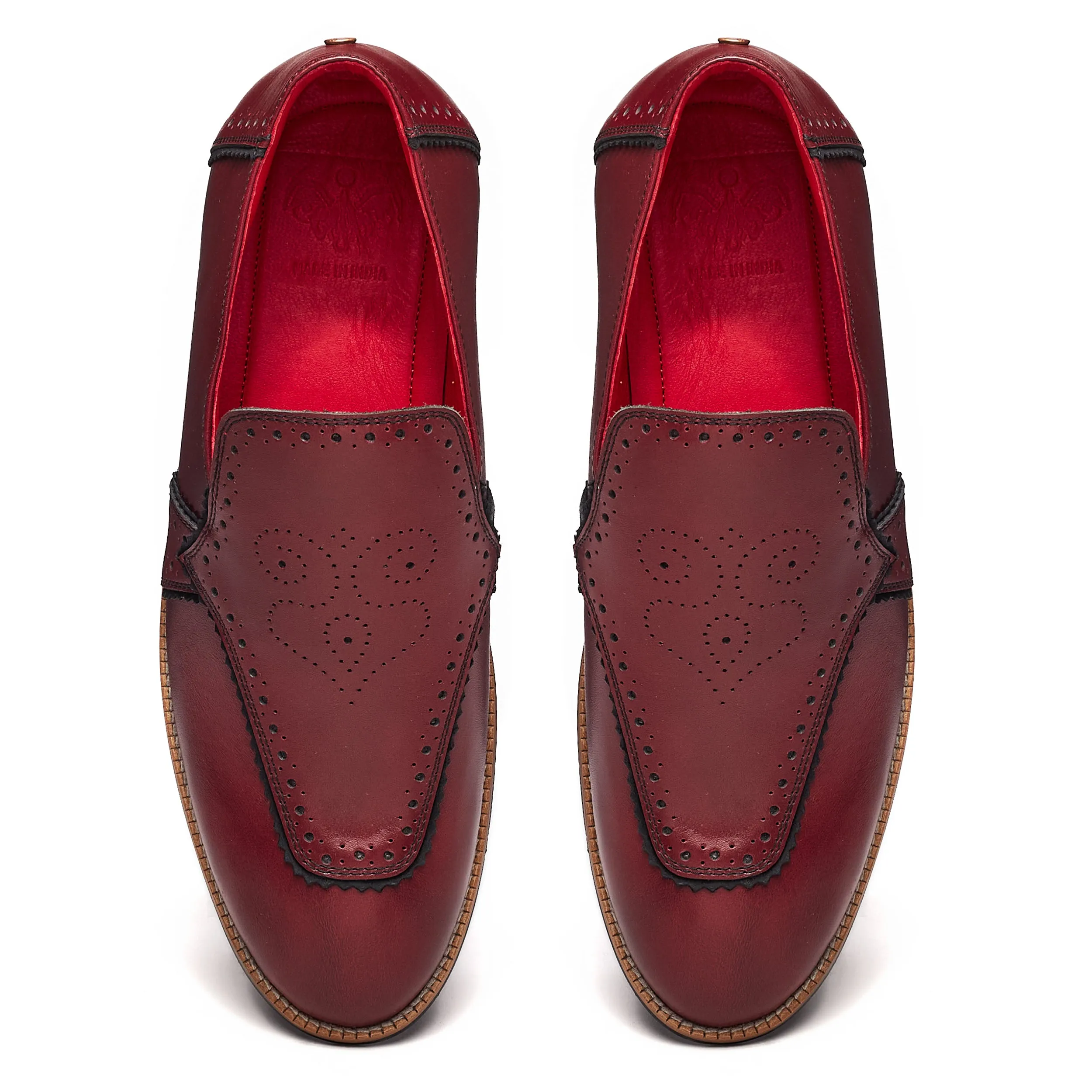 Wazir  Loafers Men – Oxblood