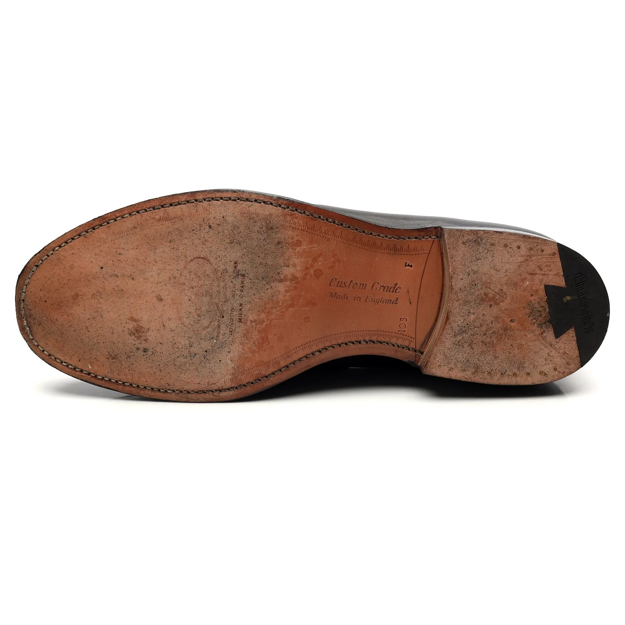 'Wesley' Brown Leather Loafers UK 10.5 F