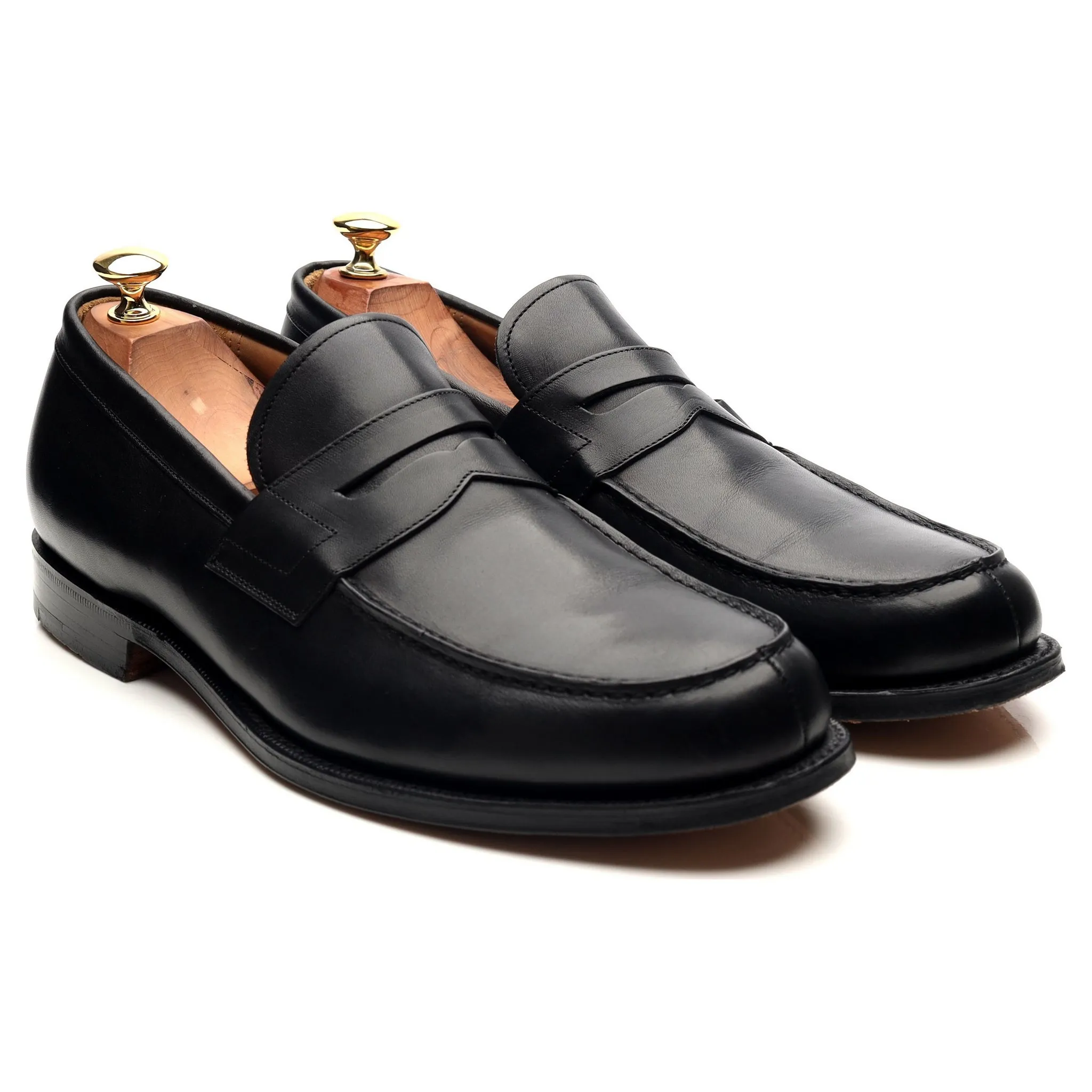 'Wesley' Brown Leather Loafers UK 10.5 F