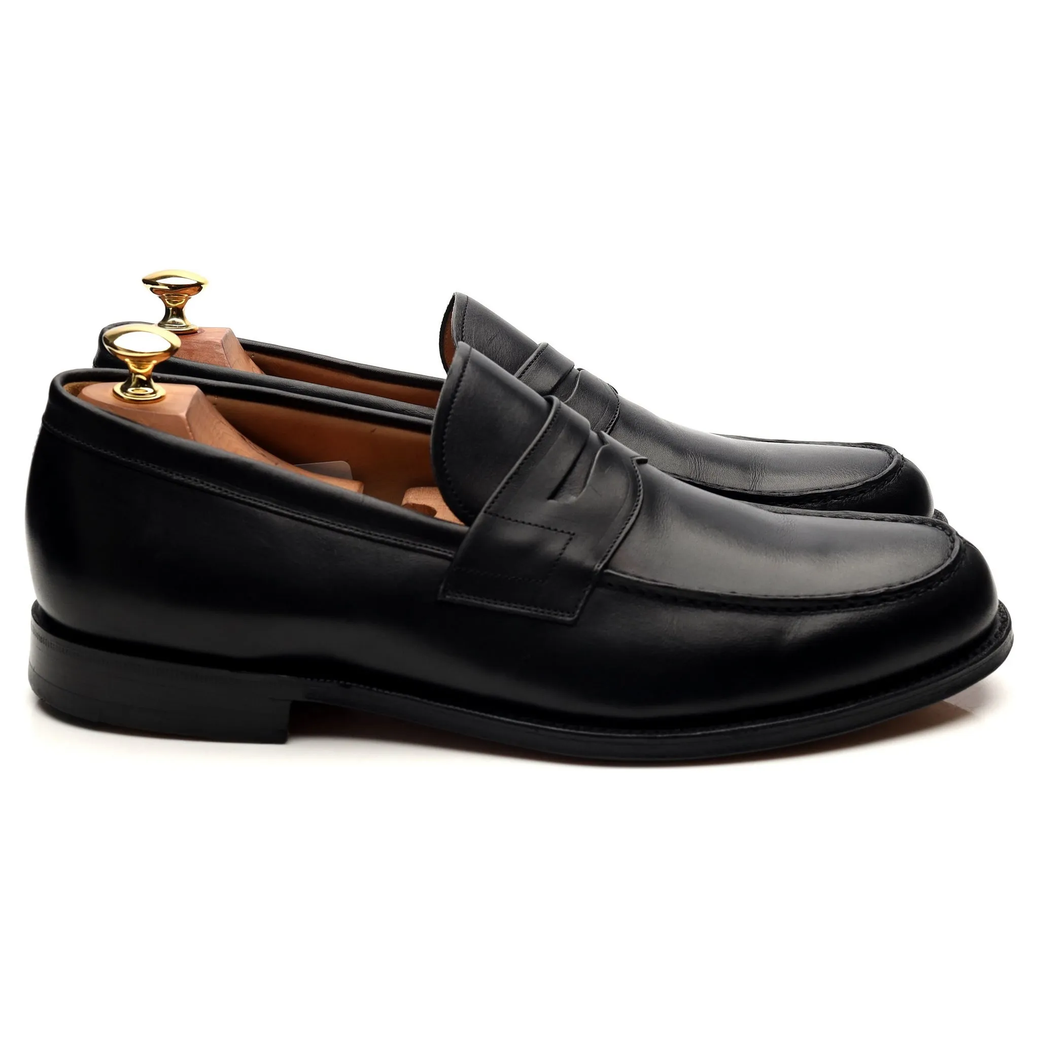 'Wesley' Brown Leather Loafers UK 10.5 F