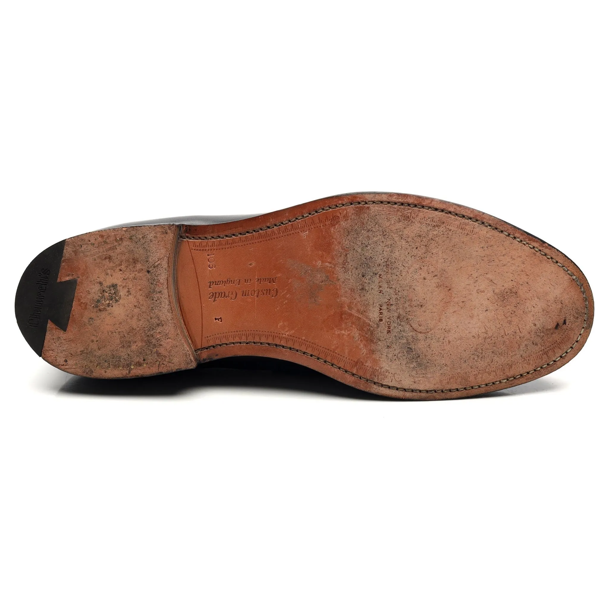 'Wesley' Brown Leather Loafers UK 10.5 F