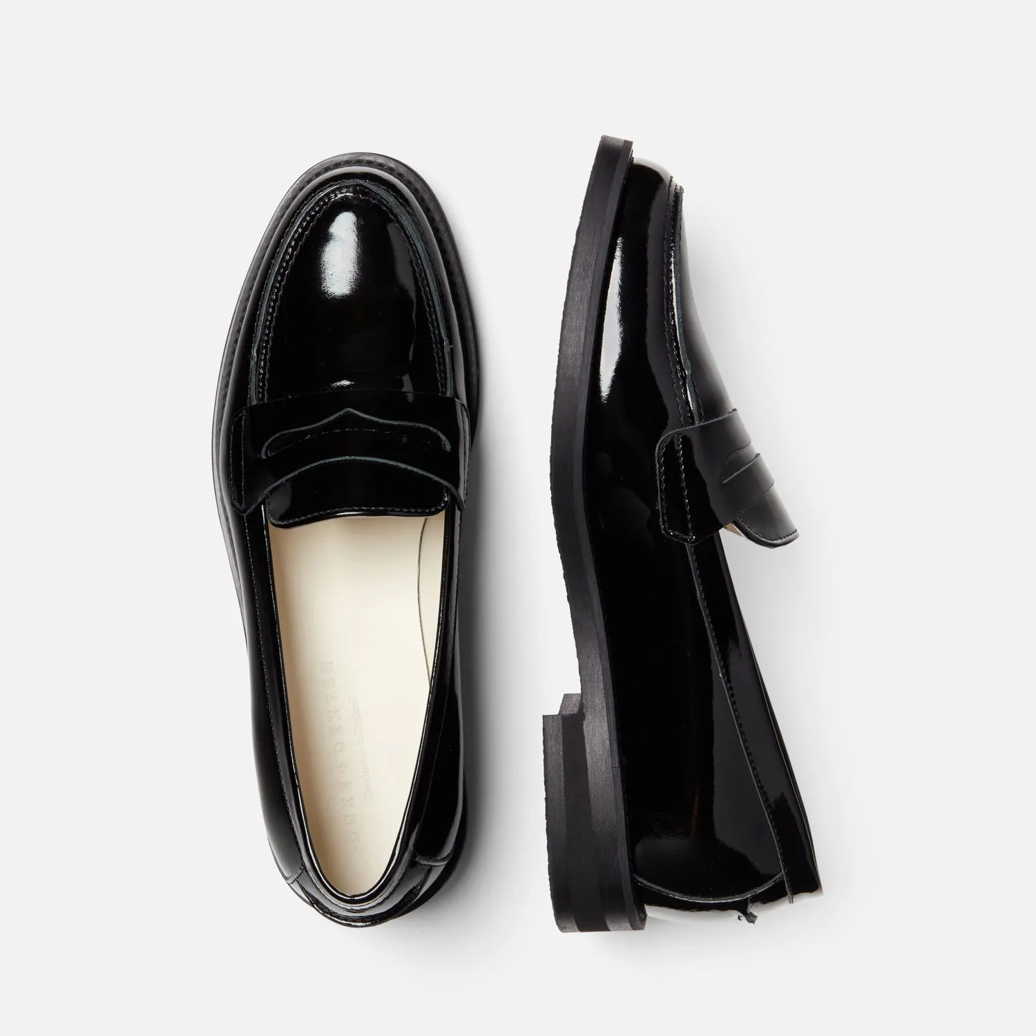 Wilde Black Patent Penny Loafer - Women's