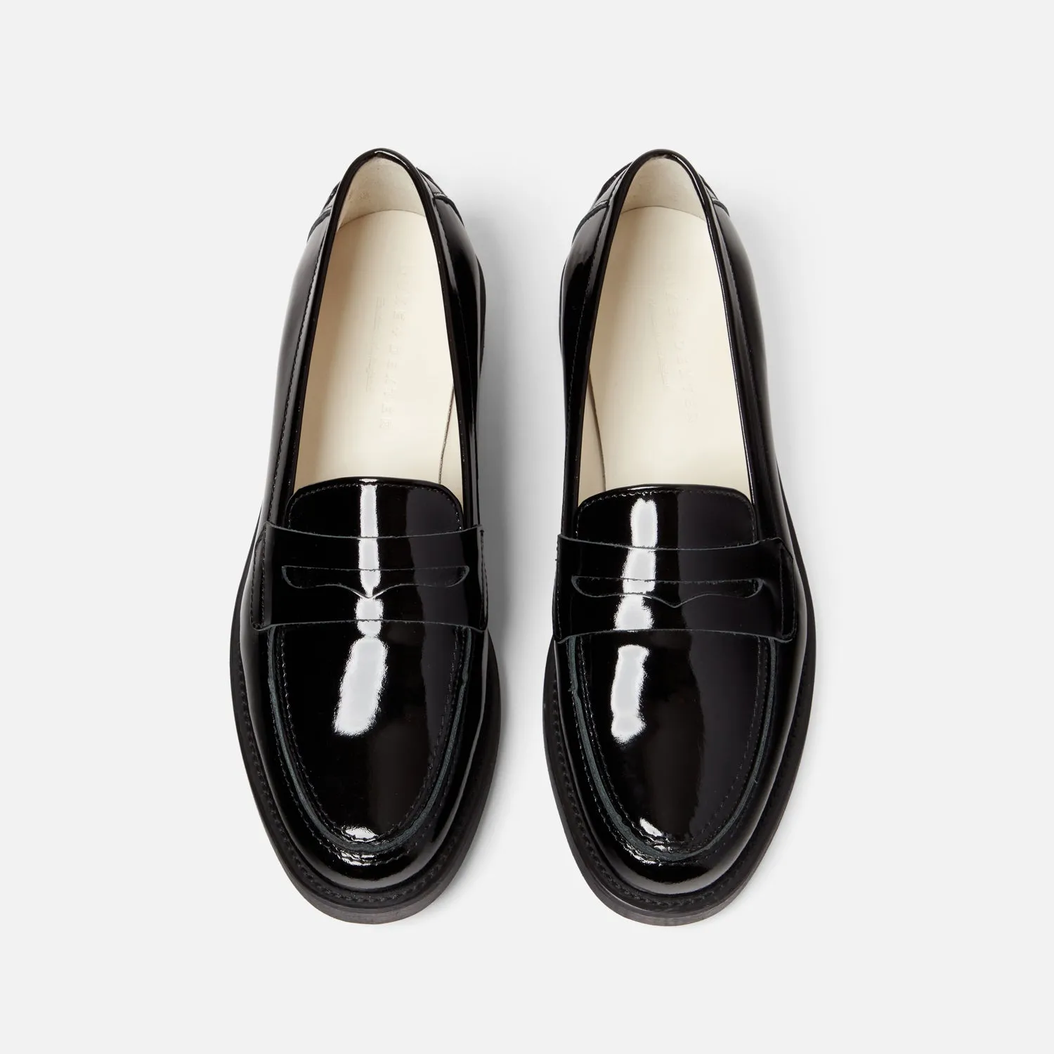 Wilde Black Patent Penny Loafer - Women's