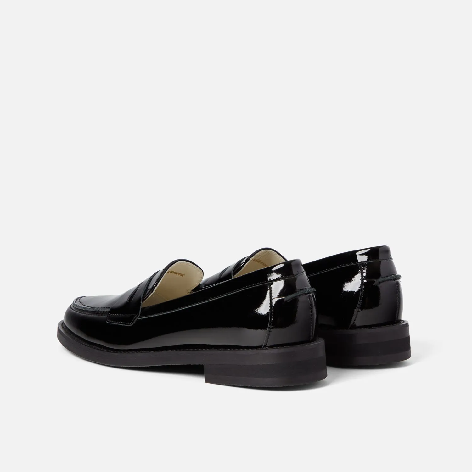 Wilde Black Patent Penny Loafer - Women's