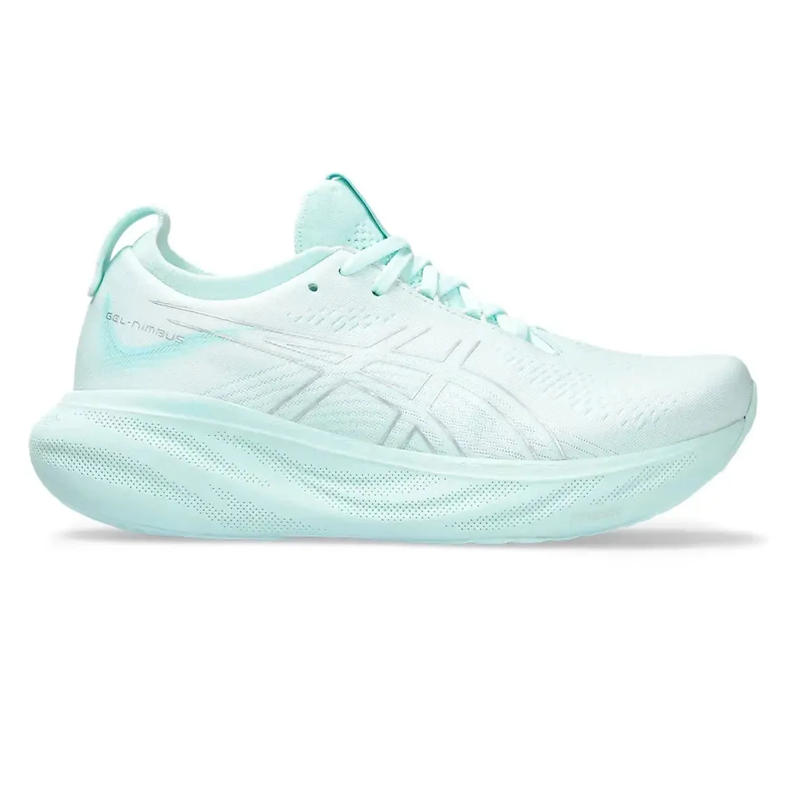 Womens ASICS GEL-Nimbus 25 - Soothing Sea / Pure Silver