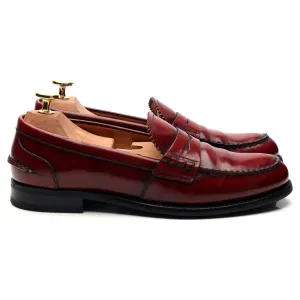 Women's 'Sally' Red Leather Loafers UK 4.5 EU 37.5